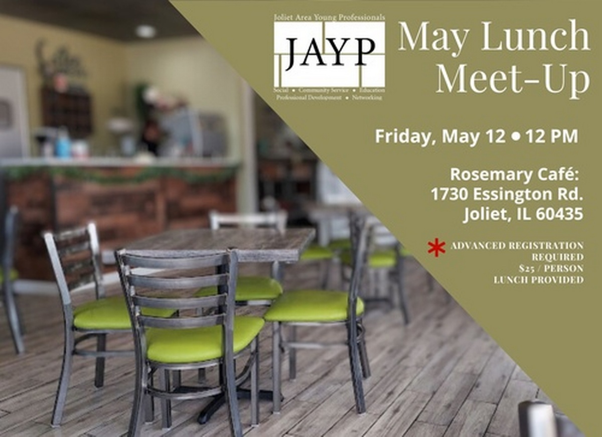 2023 May JAYP Lunch Meet Up at Rosemary Cafe May 12, 2023 Joliet